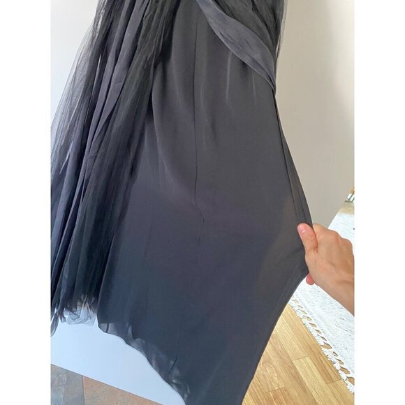 Ralph Lauren Purple Label Sylvia Tulle MaxiSkirt sz 2 black silk organza formal - Picture 9 of 17